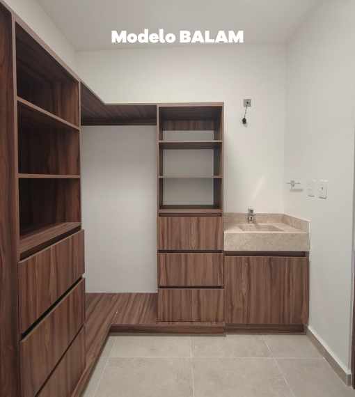 vestidor del modelo balam