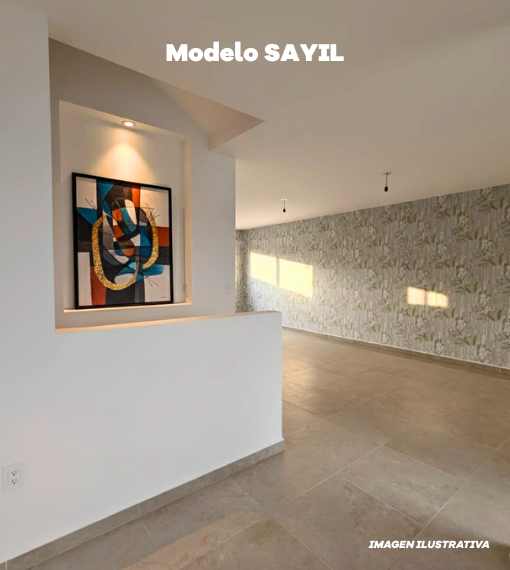 sala de tv y planta baja modelo sayil