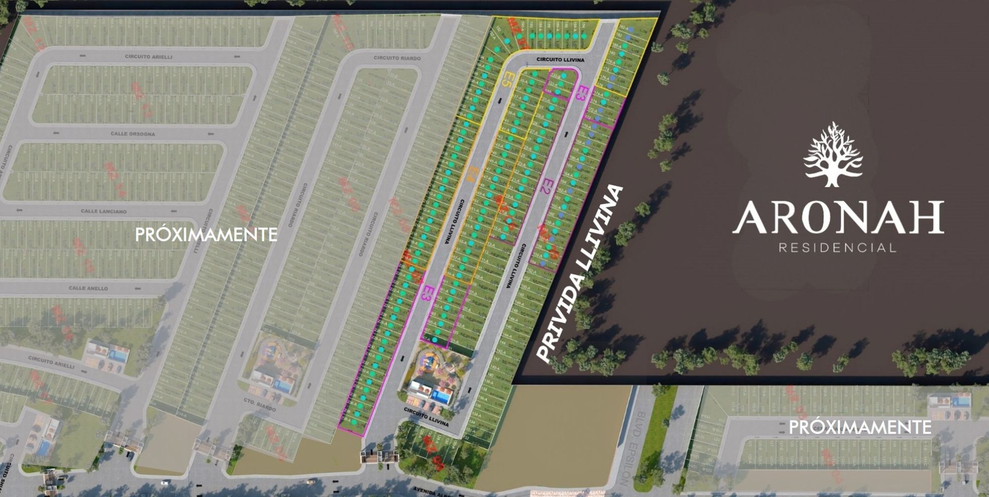 Mapa Privada Llivina - Aronah