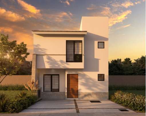 Casa modelo Nueva Sayil en Canah Residencial, zona norte de León Gto - 3 recámaras, 2.5 baños, 119.8 m²
