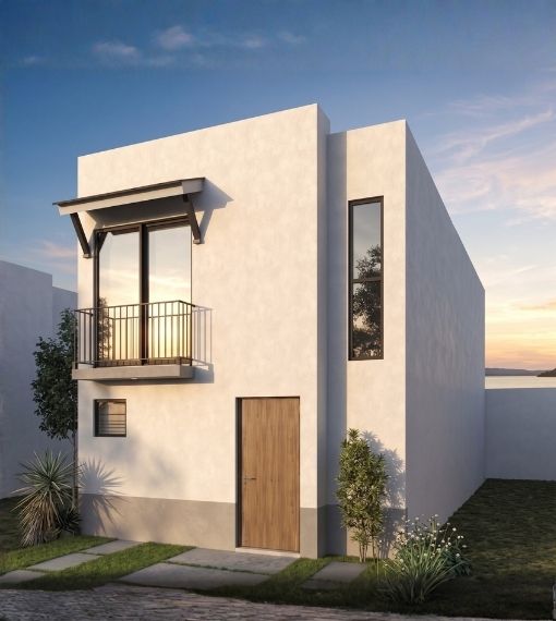 Fachada 2 del modelo Arya Plus en Aronah Alba, León Gto