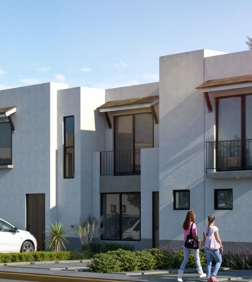 Fachada 4, vista 2 del modelo Milo en Aronah Alba, León Gto