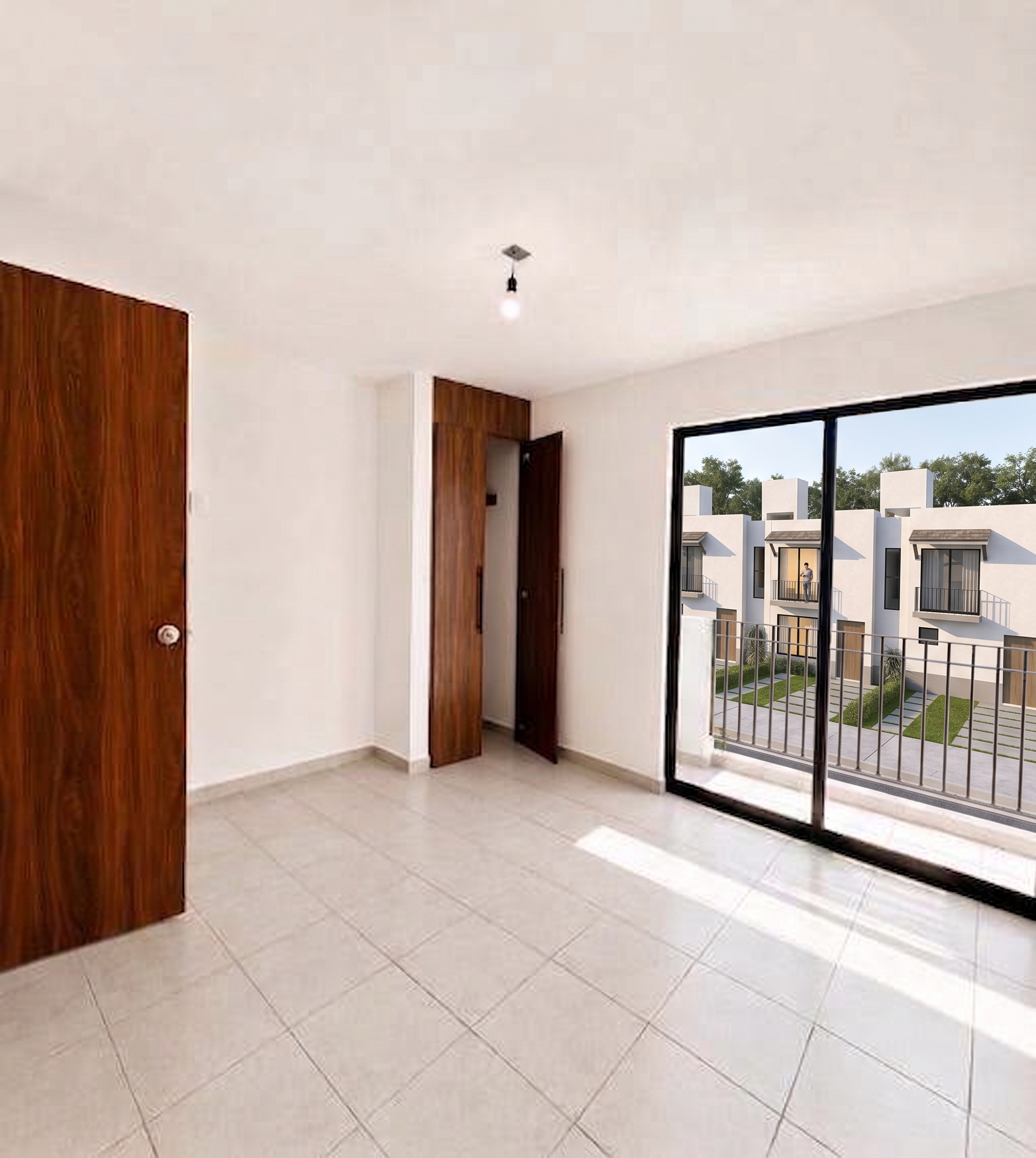 Recámara principal del modelo Milo en Aronah Alba, León Gto