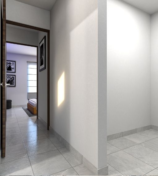 Vestidor recámara principal del modelo Arya Plus en Aronah Alba, León Gto